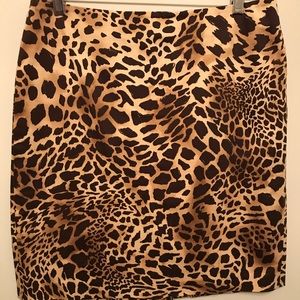 Jones New York Leopard Skirt